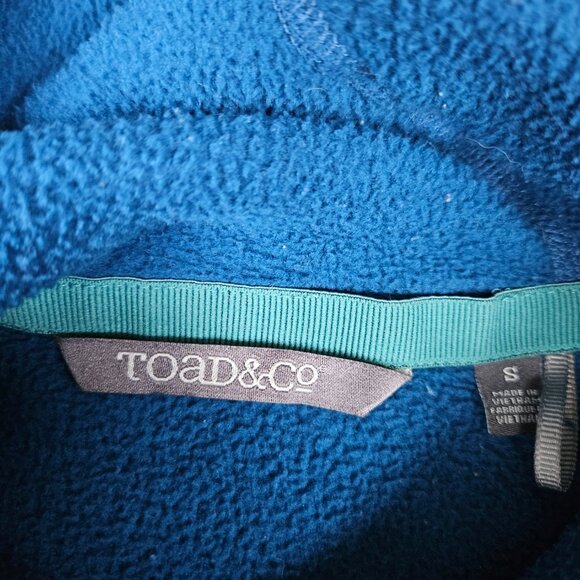Toad & Co Women’s Small Lookout Fleece Hoodie Blue Telluride Heritage Collection - Picture 6 of 11